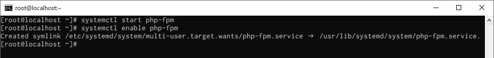 start enable php